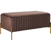 UTAH - Bankje - Donkerbruin - Fluweel