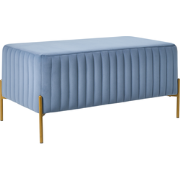 UTAH - Bankje - Blauw - Fluweel