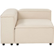 ARDAL - Hoekbank - Beige - Rechtszijdig - Polyester