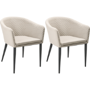 TULUNI - Tuinstoel set van 2 - Beige - Stof