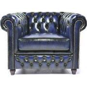 Chesterfield Eco Leather Line - Midnight Blue 1-zits