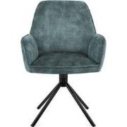 Eetkamerstoel Noah Adore Ocean (set van 2) - 64 cm x 60 cm x 88 cm