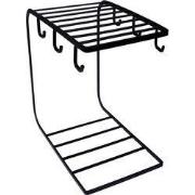 QUVIO Bordenrek - Mokkenrek - Metaal - 26x22x14 cm - Zwart