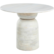 MURTLE - Eettafel - Wit - Mangohout