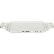 Clayre & Eef Decoratie Dienblad 16x8x1 cm Wit IJzer
