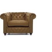 Chesterfield Eco Leather Line - Nutmeg 1-zits