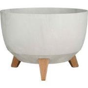 Mica Decorations Doppio Plantenbak op Poten - 18,5 x Ø33 cm - Plantenb...