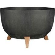 Mica Decorations Doppio Plantenbak op Poten - 20,5 x Ø40 cm - Plantenb...