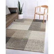 Belos Modern Beige vloerkleed - Geblokt - 160 X 220 CM
