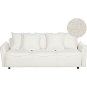 KRAMA - Slaapbank - Wit - Bouclé