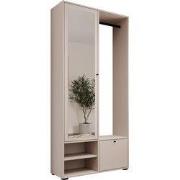 Meubella - Deacon - Halkast met 2 deuren - Beige