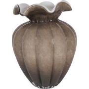 Clayre & Eef Vaas Ø 20x28 cm Bruin Glas