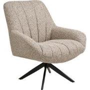 Fauteuil Grijs Draaibaar - 82x87x67cm - Grandola