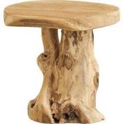 Bijzettafel Rond Naturel Hout - Ø40x45cm - Palena