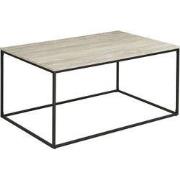 Salontafel Rechthoekig - Zwart Travertin - 90x60x45cm - Vita