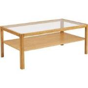 Salontafel Rechthoek - Naturel Hout Glas - 110x60x45cm - Lourmarin