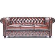 Chesterfield Eco Leather Line - Wash Off Brown 3-zits