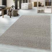 Tapijtenloods Effen Vloerkleed Laagpolig Beige- 80x250 CM