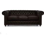 Chesterfield Eco Leather Line - Leo Chocolate 3-zits