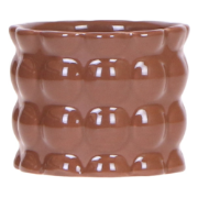 Kolibri Home | Cotton Shine sierpot - Brown - Ø6cm