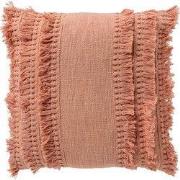 FARA - sierkussen 45x45 cm - 100% katoen - met franjes - Muted Clay - ...