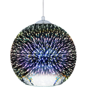 SESSERA - Hanglamp - Zilver - Glas