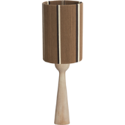 Tafellamp Festina/Medan - Naturel/Bruin - Ø25x76cm