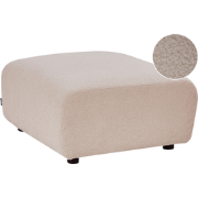 KIVVIK - Ottomaan - Beige - Bouclé