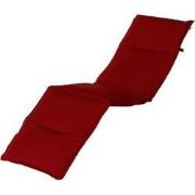 Ligbedkussen rood 195x63x9 cm Havana