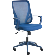 LUMA - Bureaustoel - Blauw - Mesh