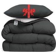 Avenue – Dekbed zonder overtrek 240x220 cm Antraciet/Taupe + Hoofdkuss...