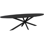 Starfurn - Eettafel Ferris - Zwart - 110x280x76 cm