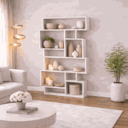 Boekenkast Karmato Wit Melamine 96x168,5x25,5 cm