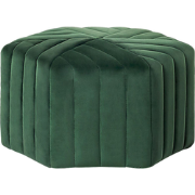 MURIETTA - Poef - Donkergroen - Fluweel