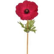 Anemone rood 40 cm kunstbloem