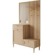 Meubella - Crimson - Kapstok - Eikenpatroon - 115x41x198 cm