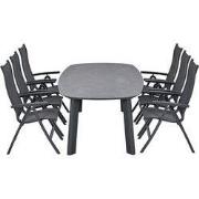 Garden Impressions Hilly tuinset 7-delig verstelbaar - Albano tuintafe...