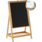 YAMBA - Dubbelzijdige schildersezel - Lichtbruin - Dennenhout