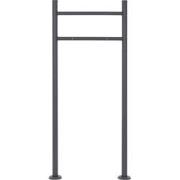 Brievenbusstandaard 120 cm zwart roestvrij staal ML-Design
