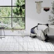 Elle Decoration - Gallery - Hoogpolig vloerkleed - Artistique - Crème ...