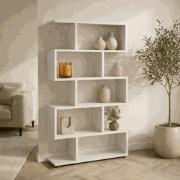 Boekenkast Elif Wit Melamine 90x156x20 cm