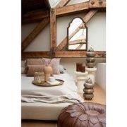 Poef Calima - Licht Bruin - Ø58x32cm