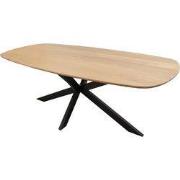 Kick eettafel Dana - 180cm - Lichtbruin