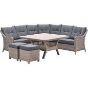 Garden Impressions Nova lounge dining set 6-delig - mystic grey