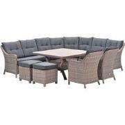 Garden Impressions Nova lounge dining set 8-delig - mystic grey