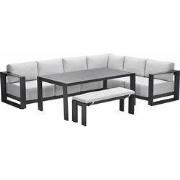 Garden Impressions Malakka lounge dining set 6-delig - valley sand