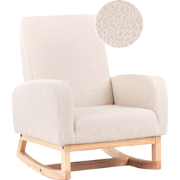 NORBY - Schommelstoel voor kinderen - Lichtbeige - Bouclé