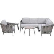 Garden Impressions Devin loungeset hoek 6-delig - Lucas loungetafels