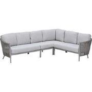 Garden Impressions Devin loungebank 4-delig - taupe