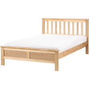 MAYENNE - Eenpersoonsbed - Lichtbruin - 120 x 200 cm - Dennenhout